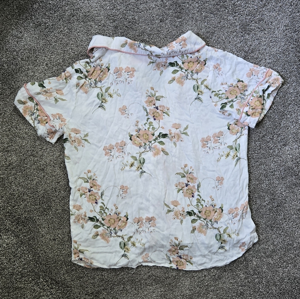 Birdy Grey Jonny Floral Pajama Set White Floral Meadow LIKE NEW Size Xl - Picture 9 of 12